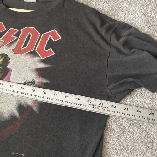 Vintage 1988 ACDC World Tour T Shirt Band Rock Blow Up Your Video Black XL Axel 海外 即決_Vintage 1988 ACDC 7