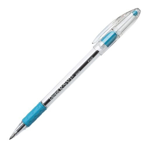 BK90-S Pentel RSVP Ball-Point Stick Pen, 0.7mm Fine Tip, Sky Blue, Pack of 1 海外 即決_BK90-S Pentel RSVP 1