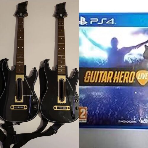 Guitar Hero Live 2 Pack Bundle PS4 No Dongles Tested 海外 即決_Guitar Hero Live 2 1