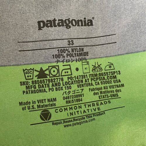 PATAGONIA Board Shorts Mens 33 x 9 Striped Wavefarer Nylon Blue Green Swim Trunk 海外 即決_PATAGONIA Board Sh 7