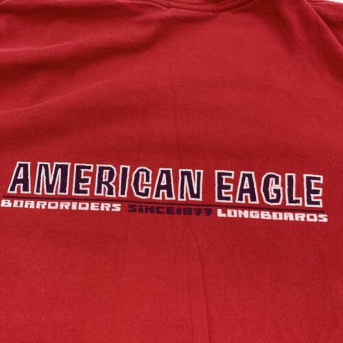 Vintage American Eagle T Shirt Adult Medium Red Tropical Boardriders Longboards 海外 即決_Vintage American E 9