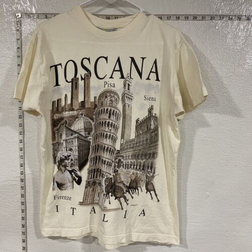 Toscana Italia Vintage T Shirt Mens Medium Italy Pisa Siena Firenze 海外 即決_Toscana Italia Vin 1