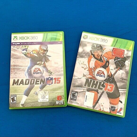 BUNDLE Xbox 360 MADDEN NFL 15 & NHL 13 games. 海外 即決_BUNDLE Xbox 360 MA 1