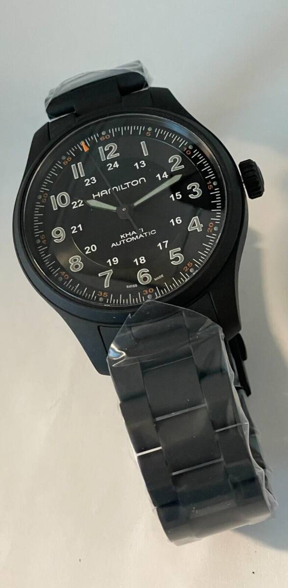 NEW Hamilton Khaki Field Titanium Automatic Black PVD Men's Watch H70665130 海外 即決_NEW Hamilton Khaki 2