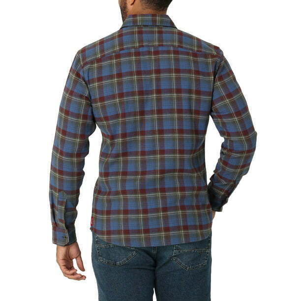 Wrangler Men's Plaid Long Sleeve Slim Fit Woven Shirt Size 3XL NEW 海外 即決_Wrangler Mens Pla 3