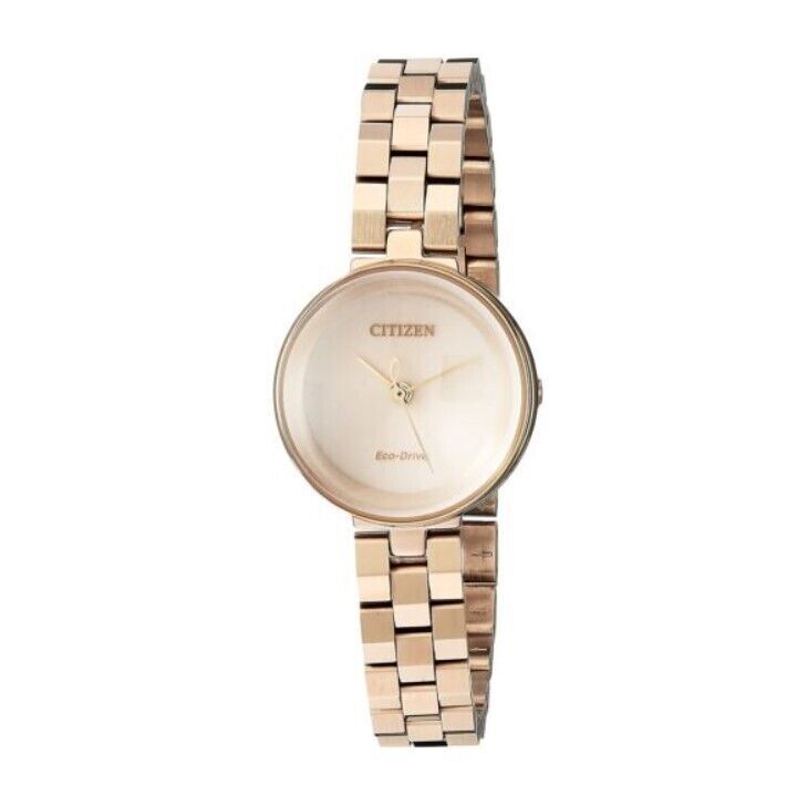 CITIZEN WOMEN'S $425 ECO-DRIVE SILHOUETTE ROSE GOLD DIAL WATCH EW5503-83X 海外 即決_CITIZEN WOMENS $4 1