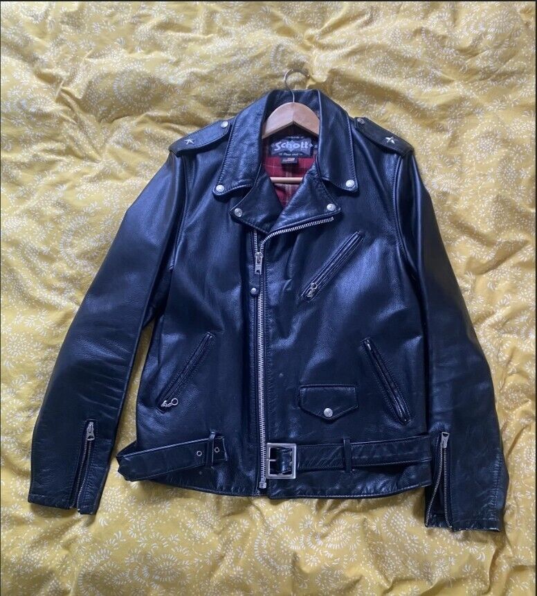 Schott 626 Classic Lightweight Fitted Cowhide Motorcycle Jacket XL 海外 即決_Schott 626 Classic 1