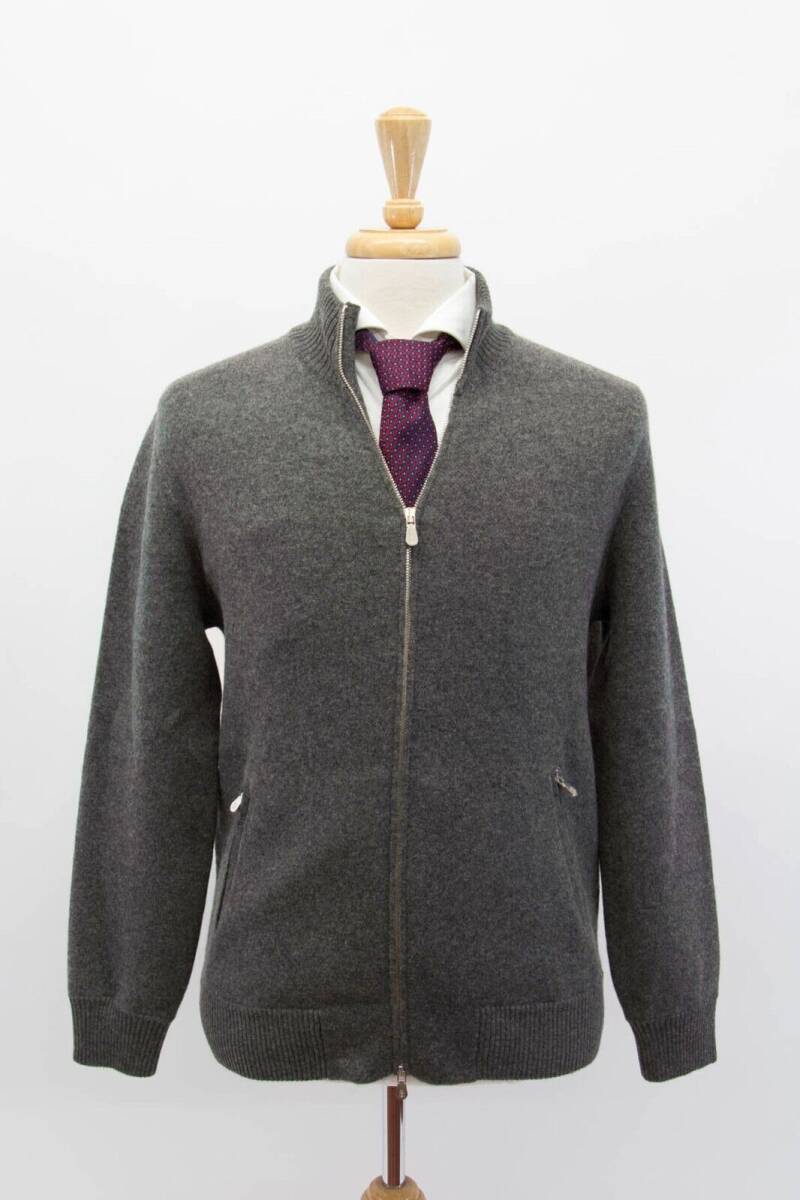 NWT$4100 Brunello Cucinelli Men Cashmere Blend Zip Knit Bomber Jacket 50/40 A242 海外 即決_NWT$4100 Brunello 1