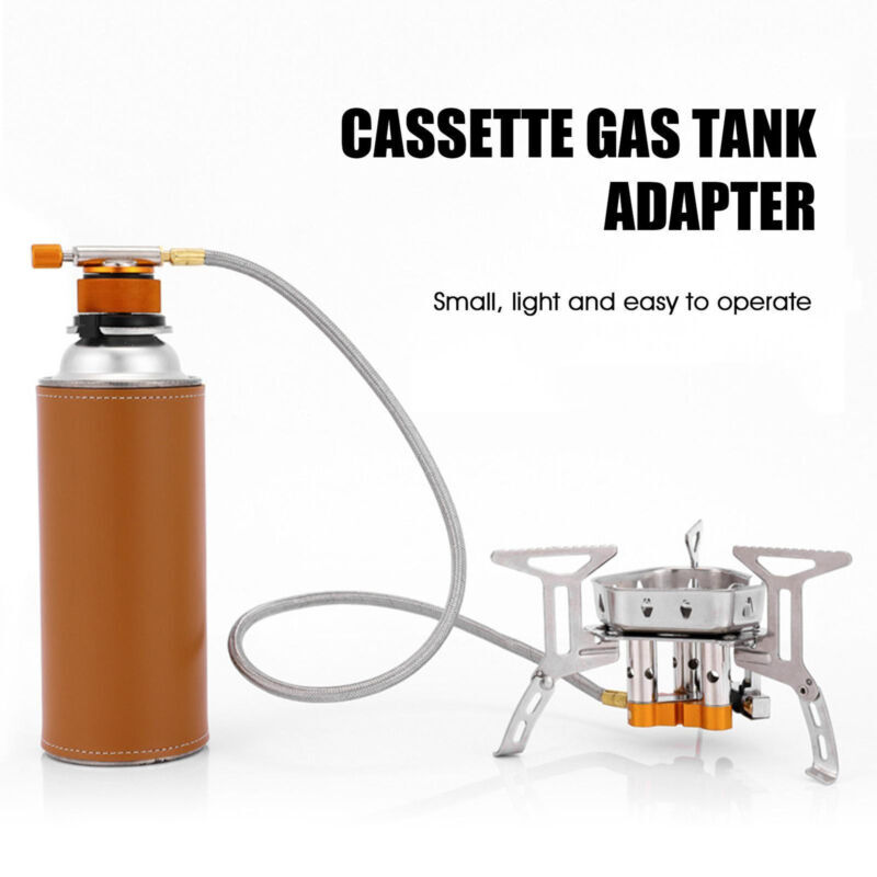 Camping Stove Can Gas Adapter Convert Fuel Canister Tank Conversion Head 海外 即決_Camping Stove Can 2