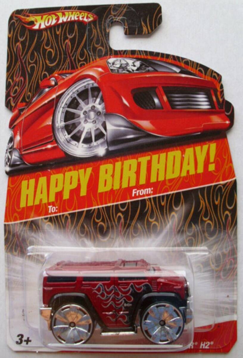 2008 Hot Wheels Happy Birthday Car Hummer H2 Red BLINGs 海外 即決_2008 Hot Wheels Ha 1