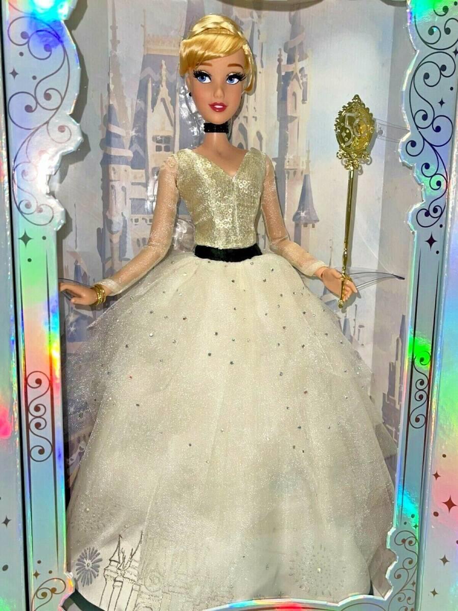 Disney Limited 17" Doll - CINDERRELLA WDW 50TH ANNIVERSARY - COA # 284 海外 即決_Disney Limited 17&quot; 4