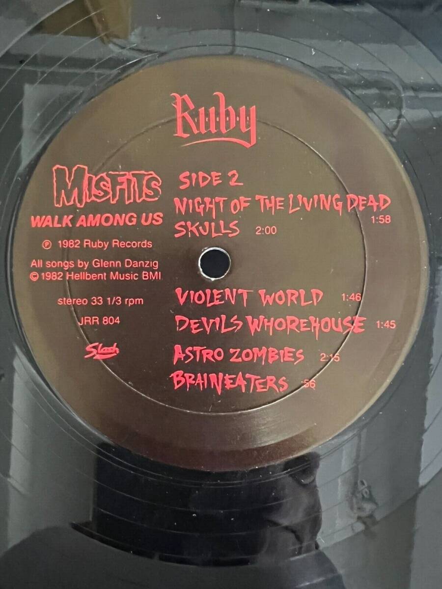 MISFITS Walk Among Us バイナル LP RUBY Records JRR 804 2ND PRESS/ ORIGINAL OWNER 海外 即決_MISFITS Walk Among 7