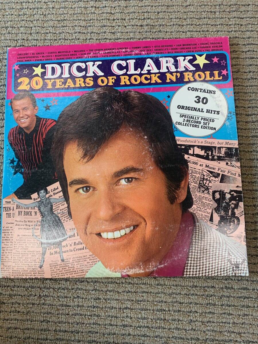 DICK CLARK 20 YEARS OF ロック N' ROLL DOUBLE バイナル LP VG+ 海外 即決_DICK CLARK 20 YEAR 1