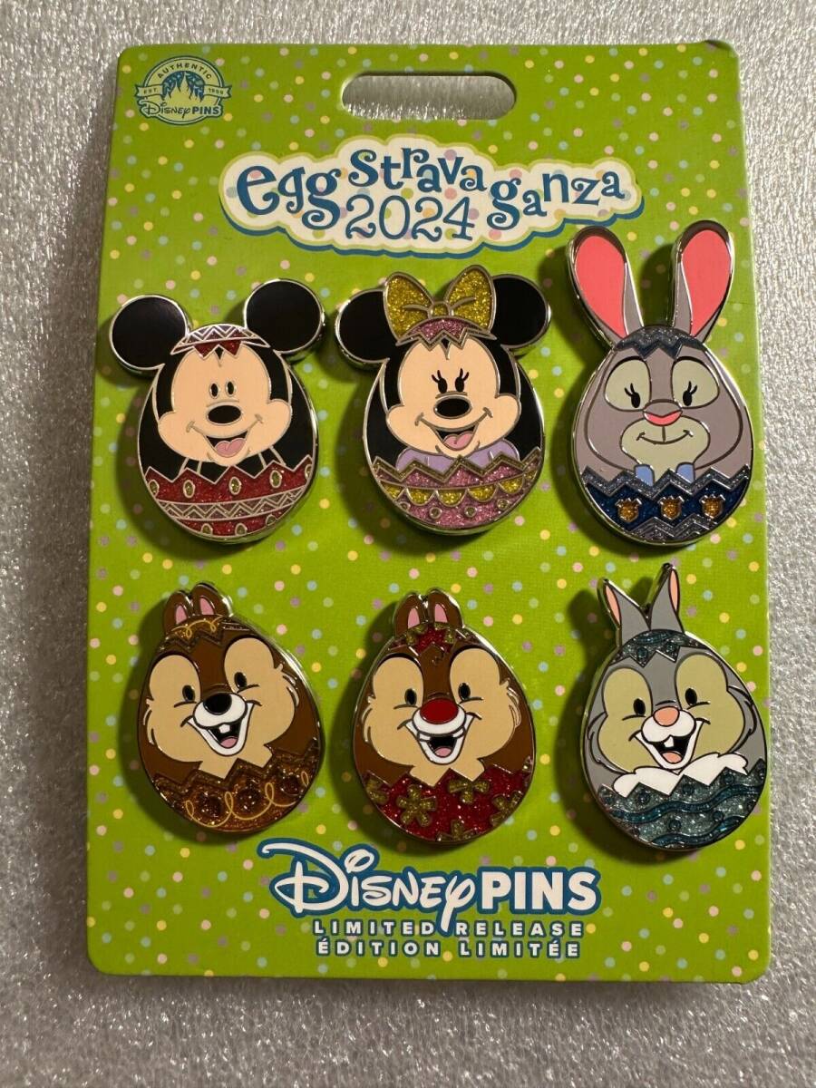 2024 DISNEYLAND EGGSTRAVAGANZA COMPLETE SET PINS MEDALS MAPS DISNEY EASTER EGG 海外 即決_2024 DISNEYLAND EG 1