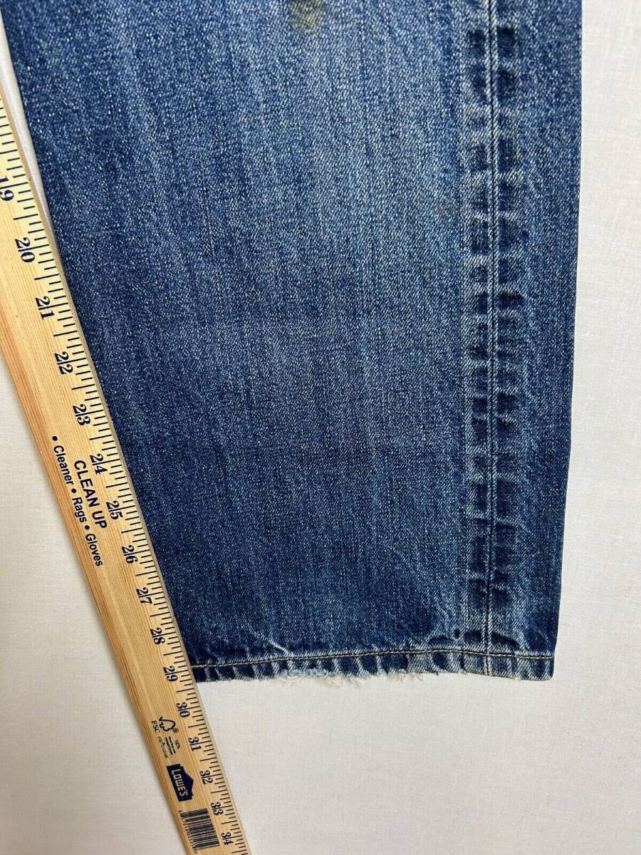 Levis 501 jeans size 34 men straight button fly blue 34x29.5 distressed denim 海外 即決_Levis 501 jeans si 6