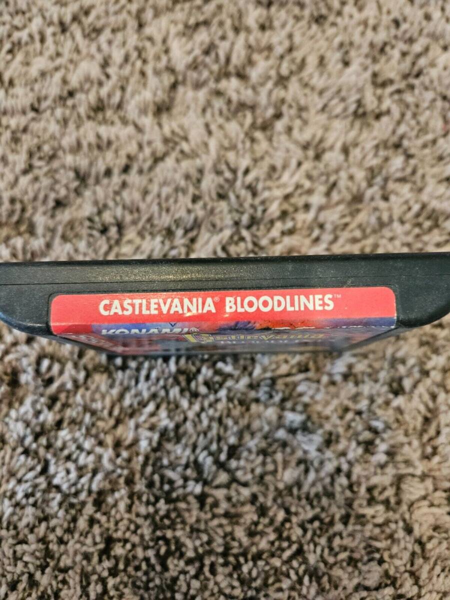 Castlevania Bloodlines Sega Genesis 1994 Game Cartridge Only Authentic VGC 海外 即決_Castlevania Bloodl 3