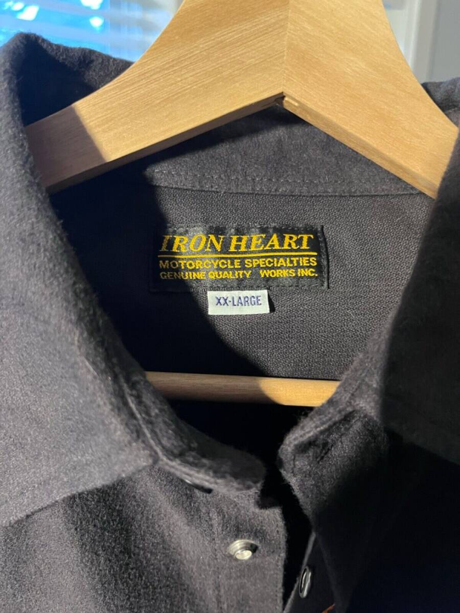 IRON HEART 9OZ RAISED WHIPCORD WESTERN SHIRT - IHSH-330-BLK- BLACK 海外 即決_IRON HEART 9OZ RAI 4