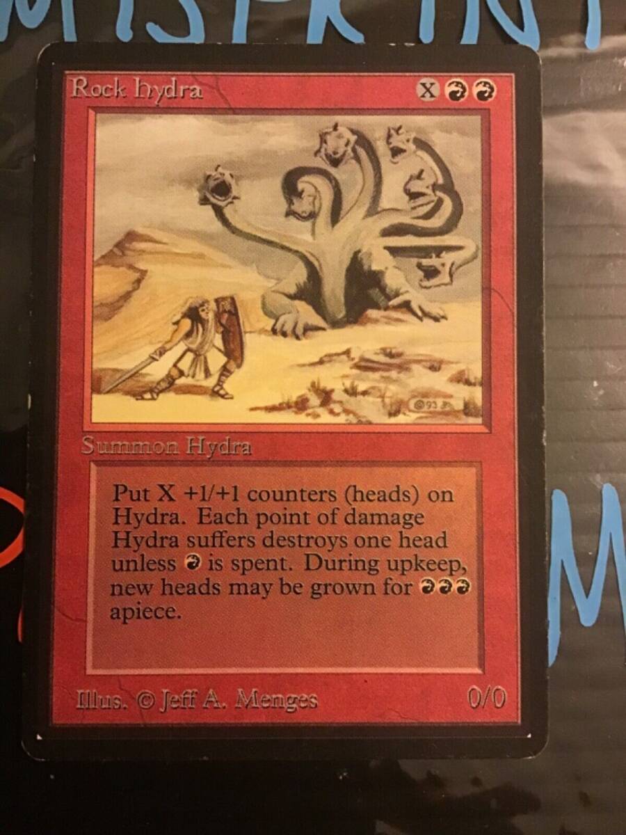 MTG Beta Rock Hydra Rare reserved list Magic magicmisprints 海外 即決_MTG Beta Rock Hydr 1