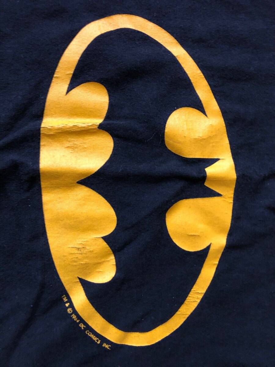 Vintage Batman Signal T-shirt Yellow Black DC Comics Graphitti 海外 即決_Vintage Batman Sig 2