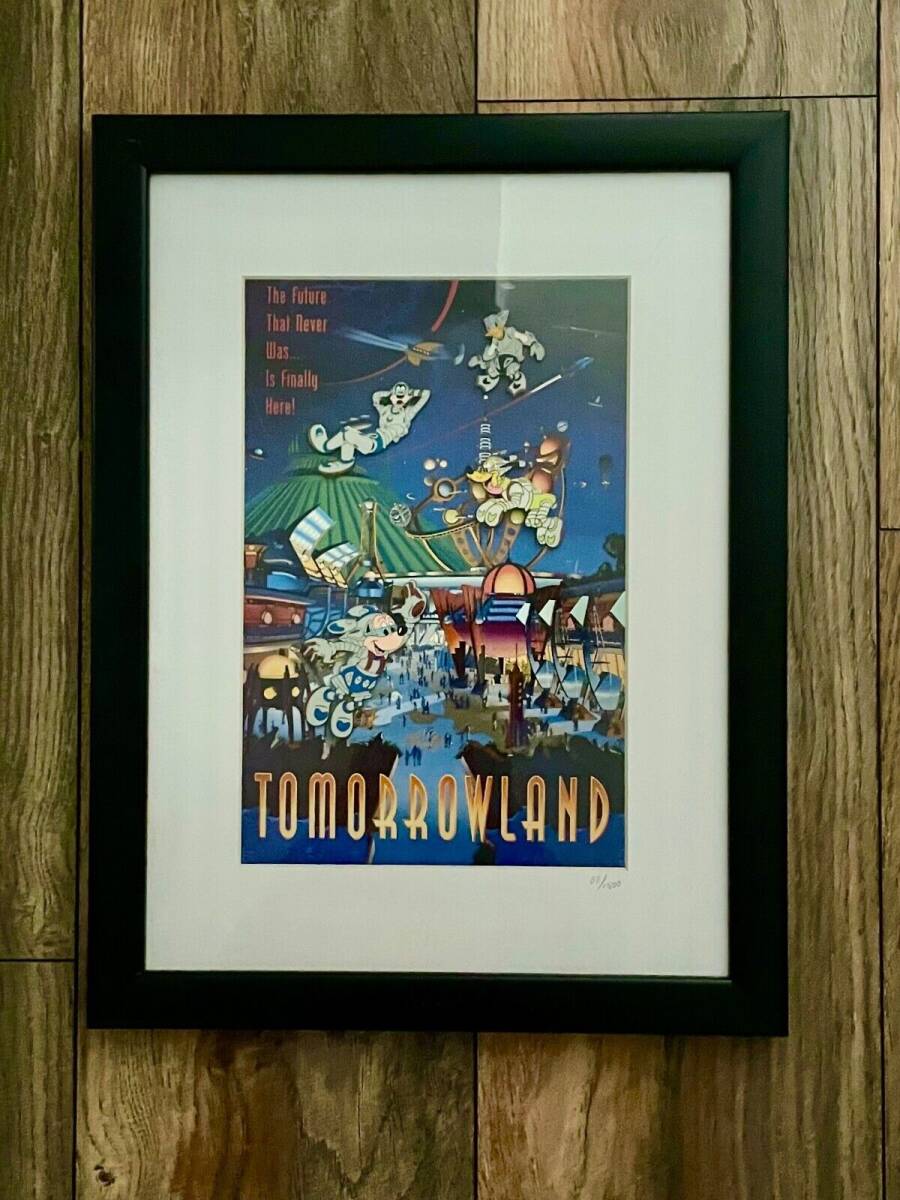 Ltd. Ed. #62 of 1500 a framed pin set of Disney's Tomorrowland 海外 即決_Ltd. Ed. #62 of 15 1