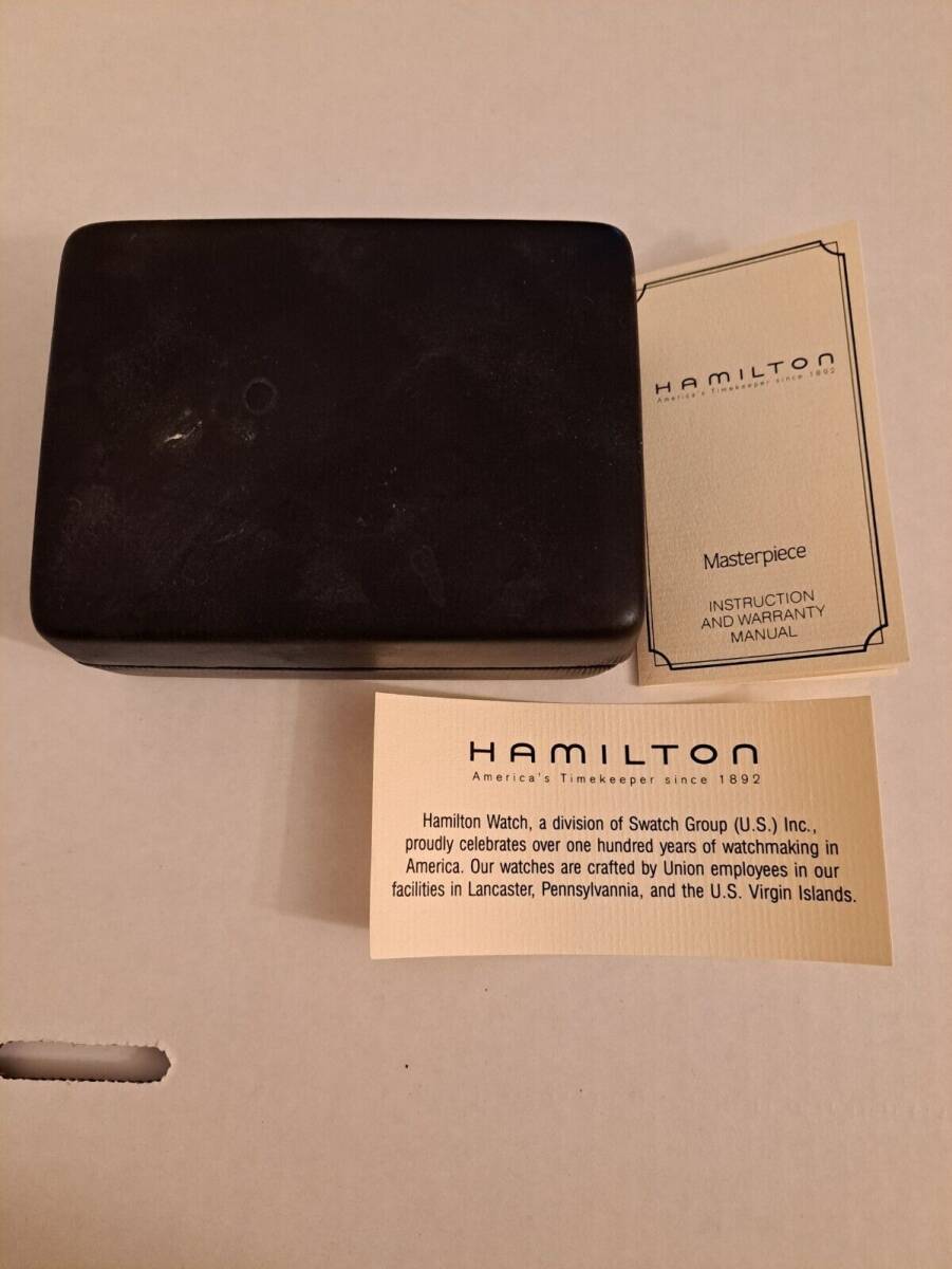 Hamilton 9818 Ladies Wrist Watch Logo On Dial Engraved Back 25 Years Service New 海外 即決_Hamilton 9818 Ladi 2