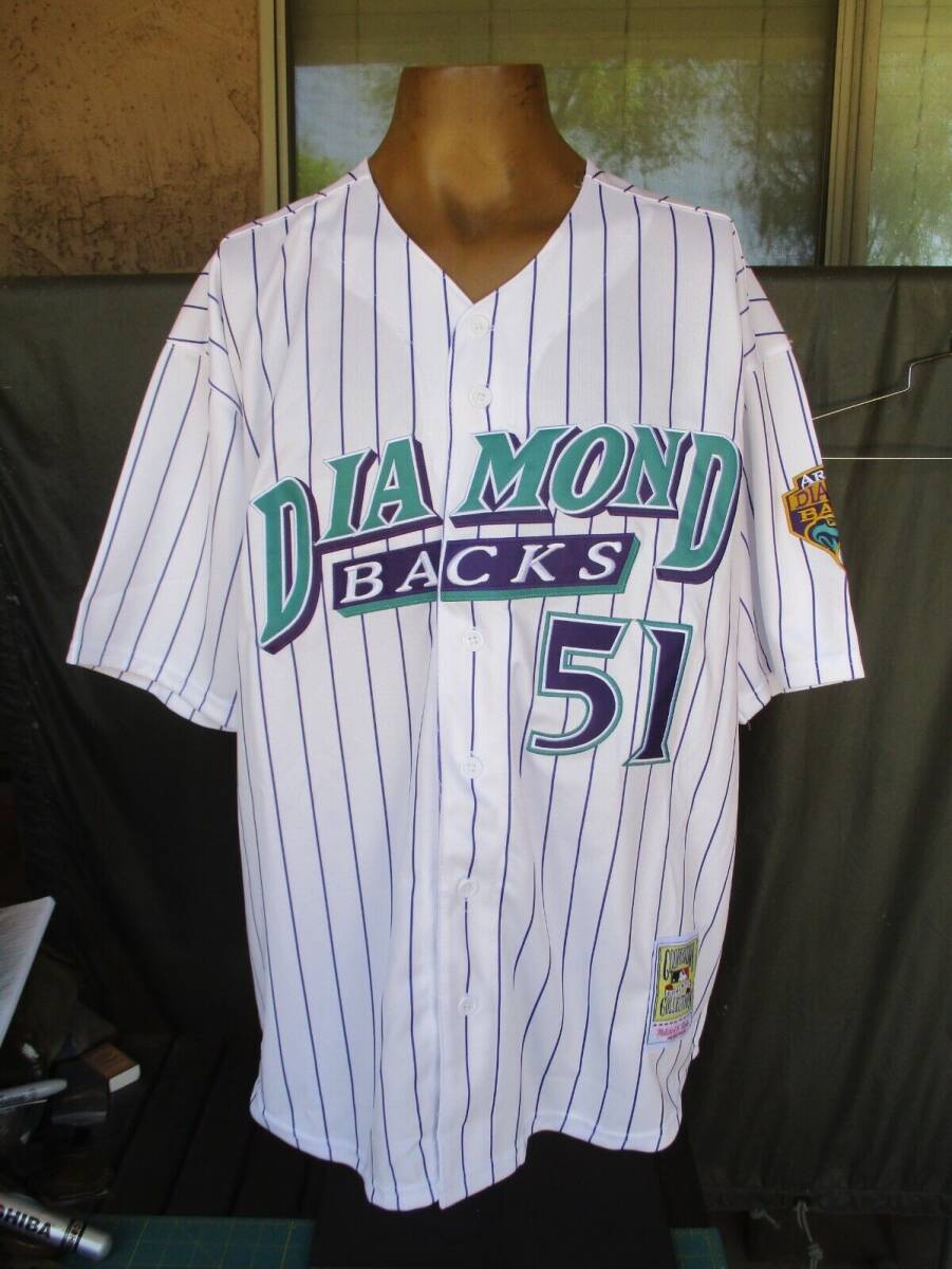 NWT Arizona Diamondbacks, D-Backs RANDY JOHNSON #51 All Sewn Baseball Jersey, XL 海外 即決_NWT Arizona Diamon 1