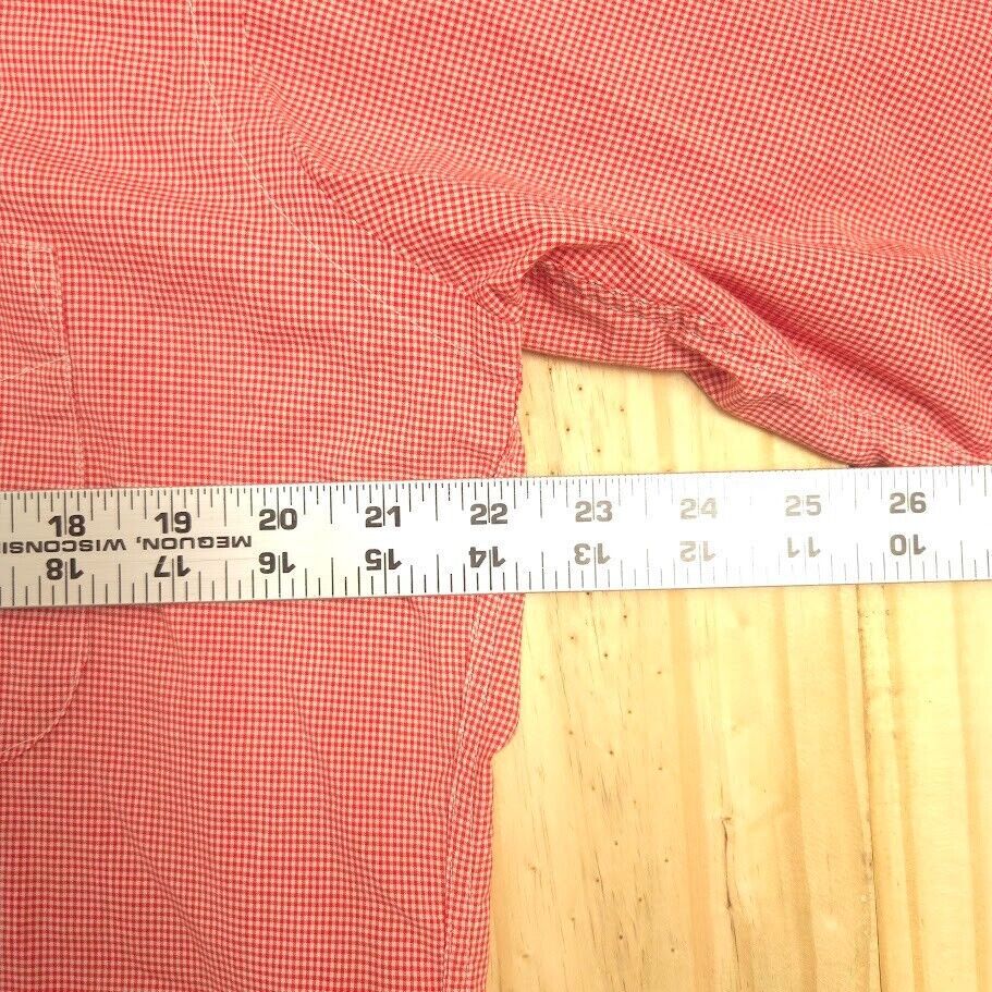 VTG L.L. Bean Check Plaid Button Shirt Adult Large 16-16.5 USA Mens Red 海外 即決_VTG L.L. Bean Chec 3