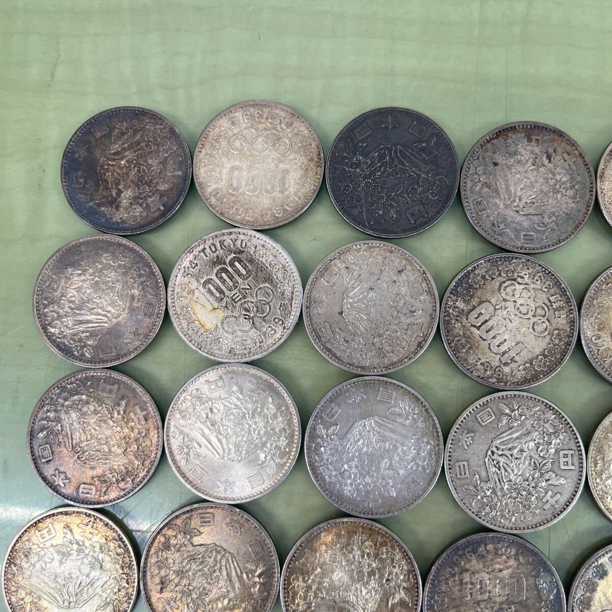 1964年 東京オリンピック記念 1,000円銀貨 155枚 額面155,000円分 記念硬貨の画像2