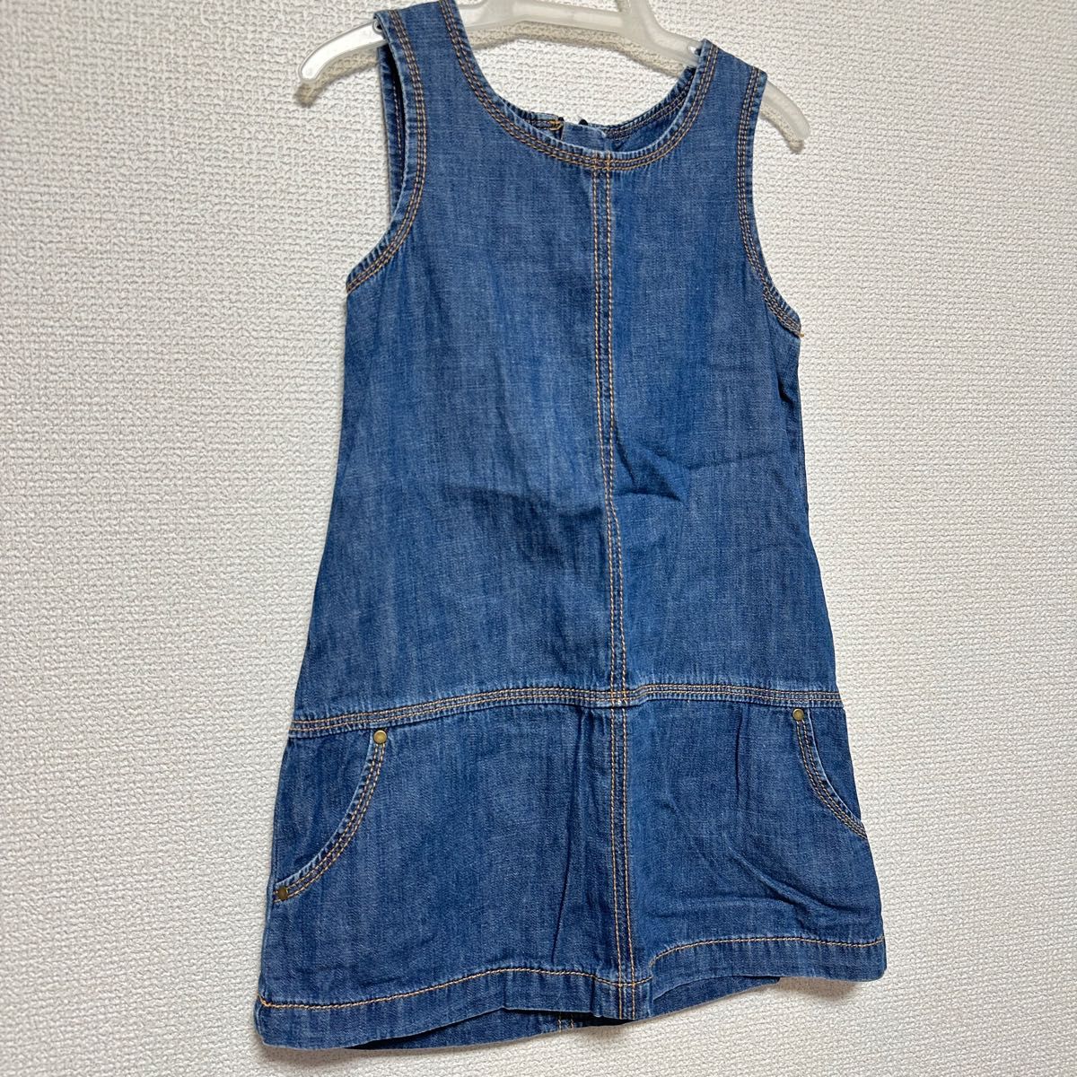 baby GAP サイズ90-100 3才 デニムワンピース ジャンバースカート  ワンピース 女の子 子供服 キッズ デニム