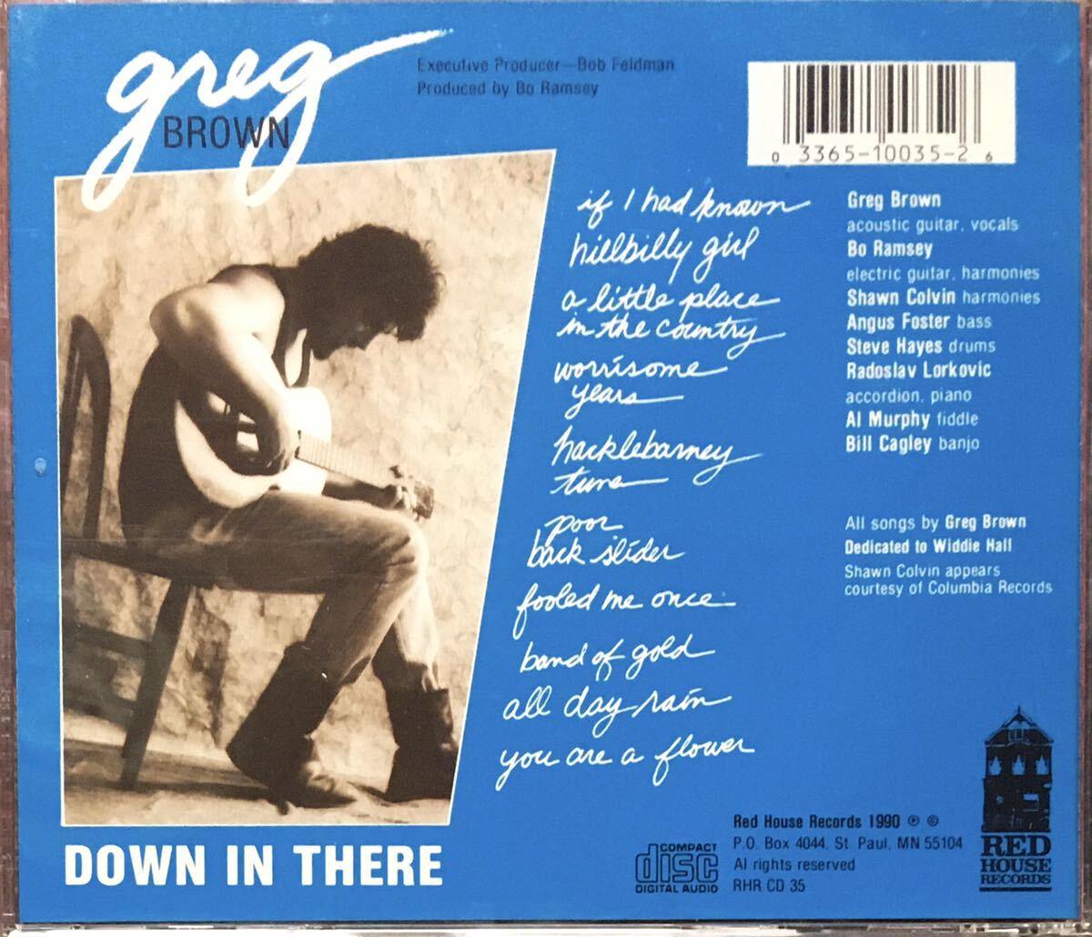 Greg Brown1Down In There]90年傑作！/シンガーソングライター/フォークロック/アコースティックブルース/スワンプ/Shawn Colvin/Bo Ramseyの画像2