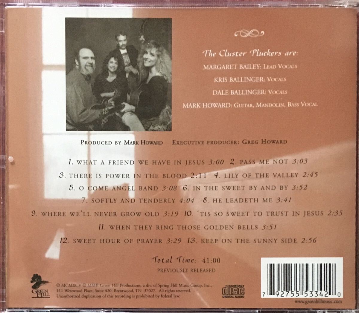 The Cluster Pluckers[Bluegrass Gospel Favorites]95年傑作超入手困難盤！/ブルーグラス/カントリーゴスペル/マウンテンソウル/Al Perkins_画像2