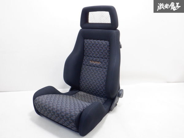 売り切り！RECARO レカロ LS-M インディーカラー ロゴオレンジ セミバケットシート セミバケ 底止め ● 棚2I3_画像1