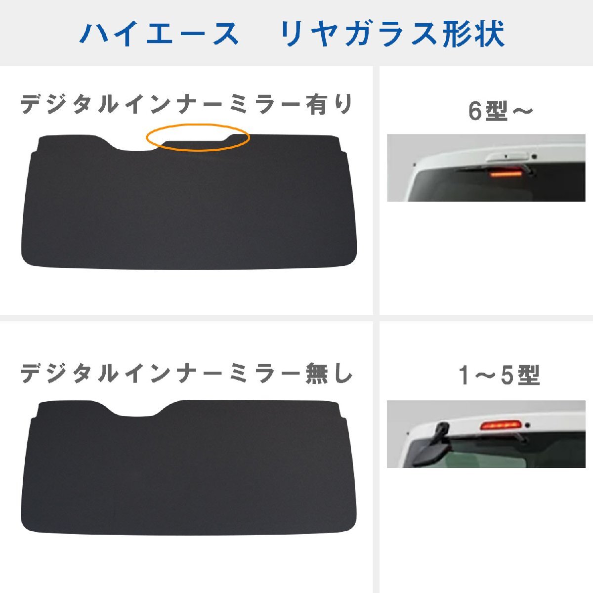 200 series Hiace S-GL standard (6~8 type )[ small window none ] window panel 5 surface set I sun shade panel window custom parts interior window board 