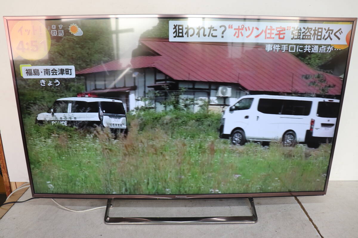 YKC/445 Panasonic パナソニック Viera TH-49CX800 49型 液晶 テレビ 2015年製 地上デジタル放送視聴可能 訳有 直接引き取り歓迎_画像1