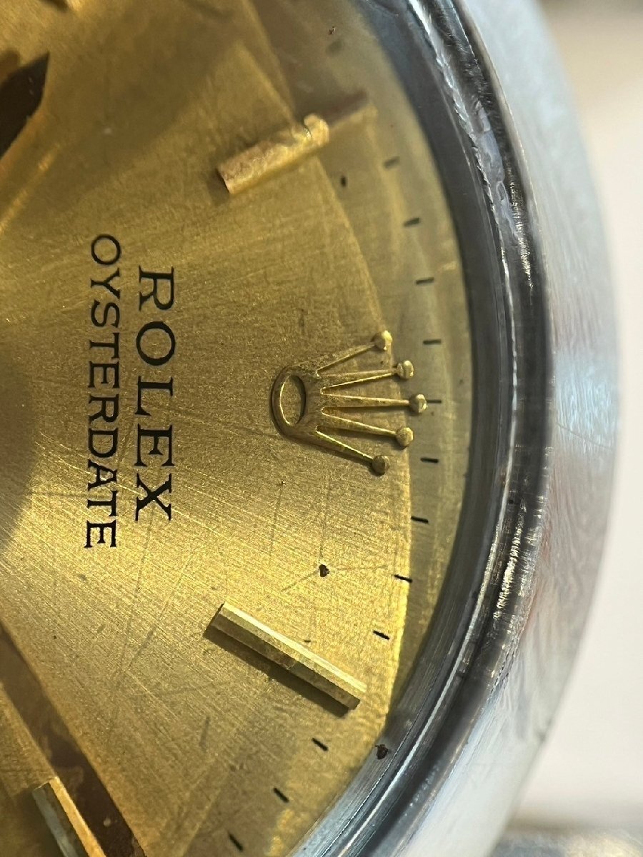 【稼働品】ROLEX OYSTERDATE PRECISION ロレックス オイスターデイト プレジション ref6694 メンズ 手巻き式 腕時計 中古品 RA-01_画像9