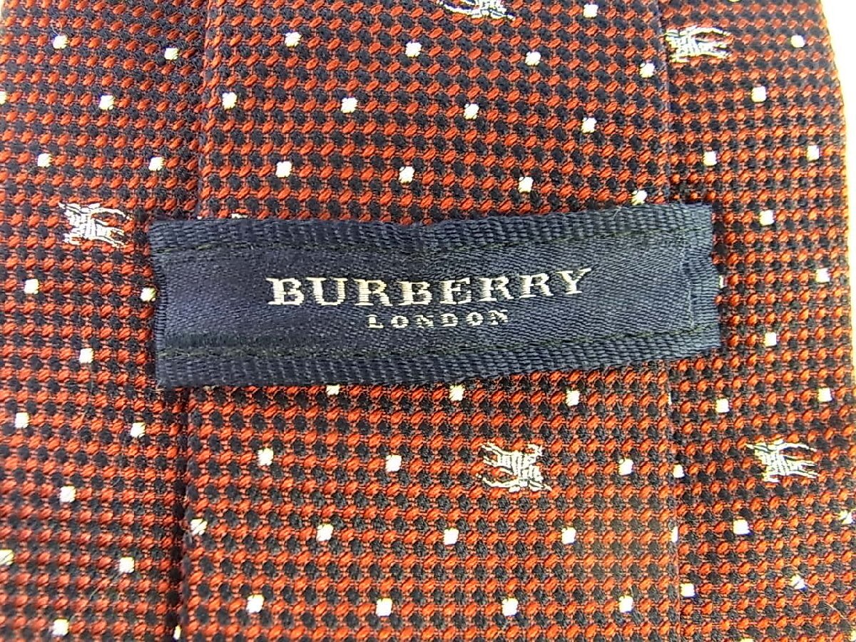 ◆Burberrys/BURBERRY LONDON/バーバリー◆ネクタイ＋ハンカチ 4枚 計5点セット◆ノバチェック◆ワインレッド/ベージュ/白/紺/緑◆馬◆_画像3