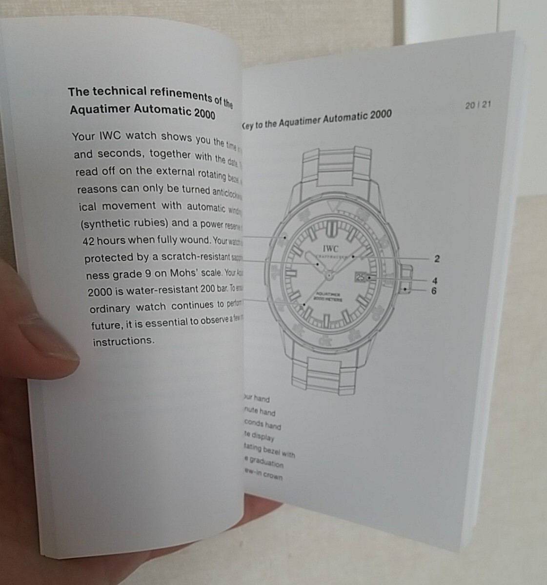  IWC AQUATIMER AUTOMATIC Ref.3568 Instruction Booklet - Germany, English, French, Spanish_画像1