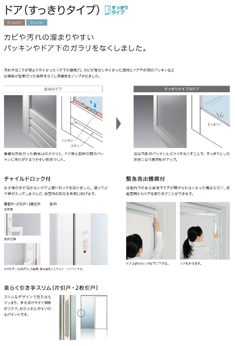 戸建　ハウステック ユニットバス ルクレ 1616 マンションも可能　 税・送料込（詳細は下記・標準納期２週間）_画像6