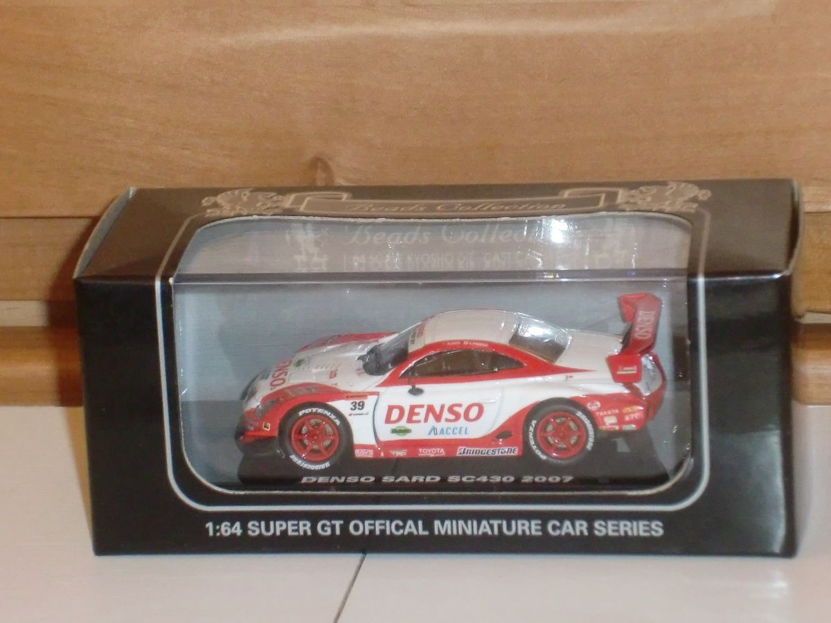 ■1/64 Beads Collection AUTOBACS SUPER GT 2007 SERIES DENSO SARD SC430 2007 No.39 白/赤_画像1