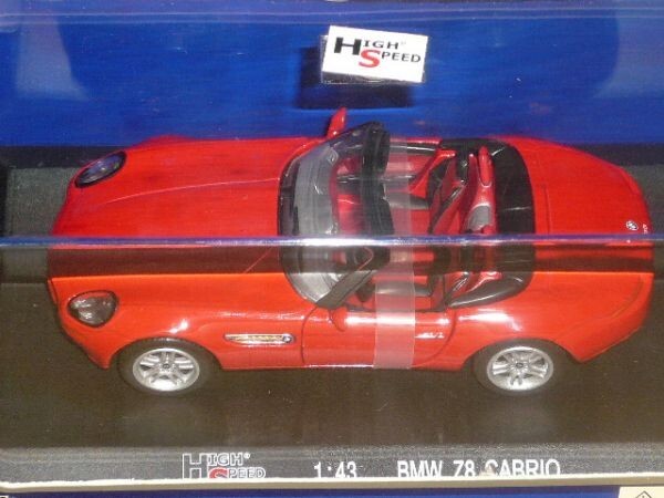 1/43 HIGHSPEED BMW Z8 CABRIO 赤_画像2