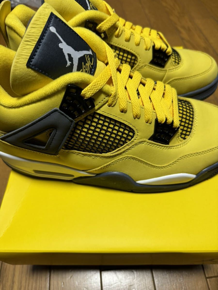 NIKE ナイキ AIR JORDAN 4 RETRO TOUR YELLOW エアジョーダン4 レトロ CT8527-700 28 関連 エアマックス スニーカー 新品 サカイ 1 5 6 7_画像5