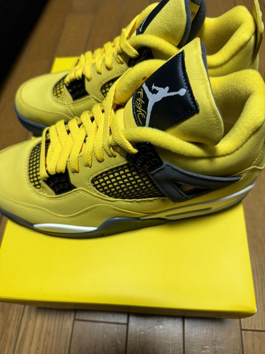 NIKE ナイキ AIR JORDAN 4 RETRO TOUR YELLOW エアジョーダン4 レトロ CT8527-700 28 関連 エアマックス スニーカー 新品 サカイ 1 5 6 7_画像3