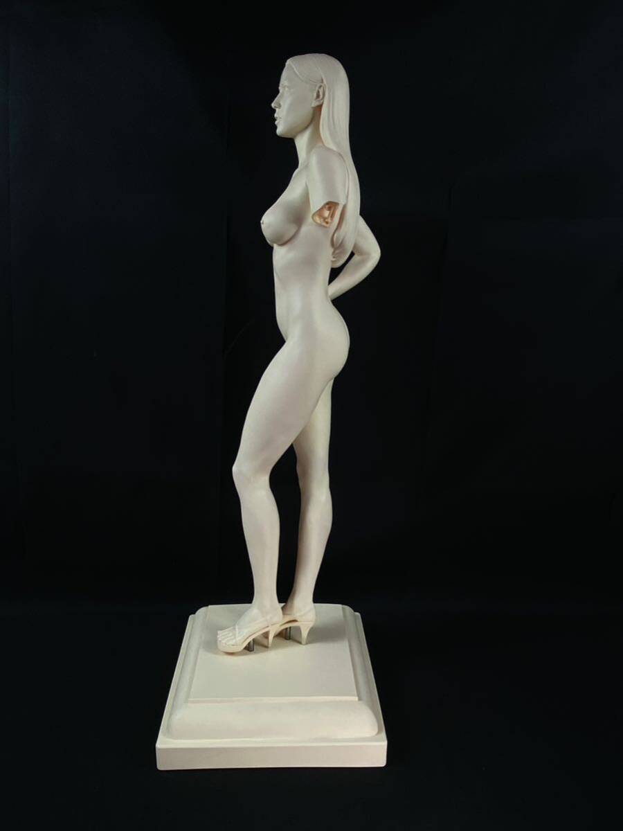 【福蔵】超超特大型 断肩のモデル 西洋美術 置物 美人 裸婦 ヌード アンテーク 訳あり 肩失ったモデルさん 樹脂製 天使 少女 女性 高55.3cm_画像5