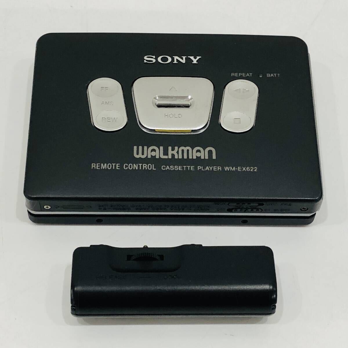 ●ソニー WM-EX622 カセットウォークマン SONY ブラック WALKMAN ポータブルカセットプレーヤー オーディオ 音響機器 CASSETTE PLAYER N711の画像1