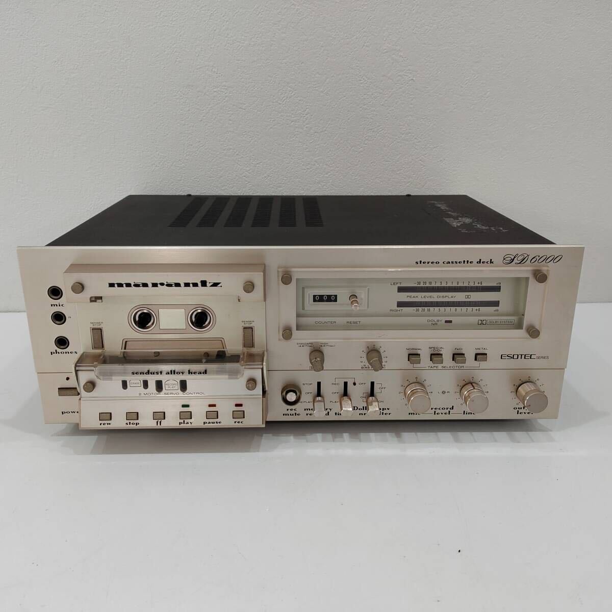 ●マランツ SD6000 ステレオ カセットデッキ marantz stereo cassette deck オーディオ 音響機器 B978の画像1