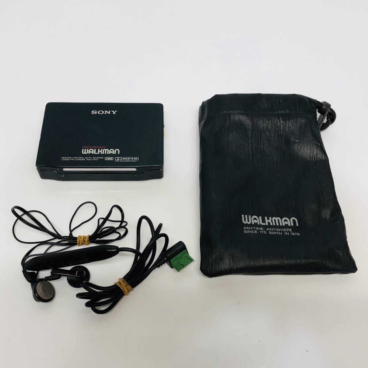 ●ソニー WM-R707 カセットウォークマン SONY WALKMAN ポータブルカセットプレーヤー リモコン付き 音響機器 CASSETTE-CORDER S3047_画像1