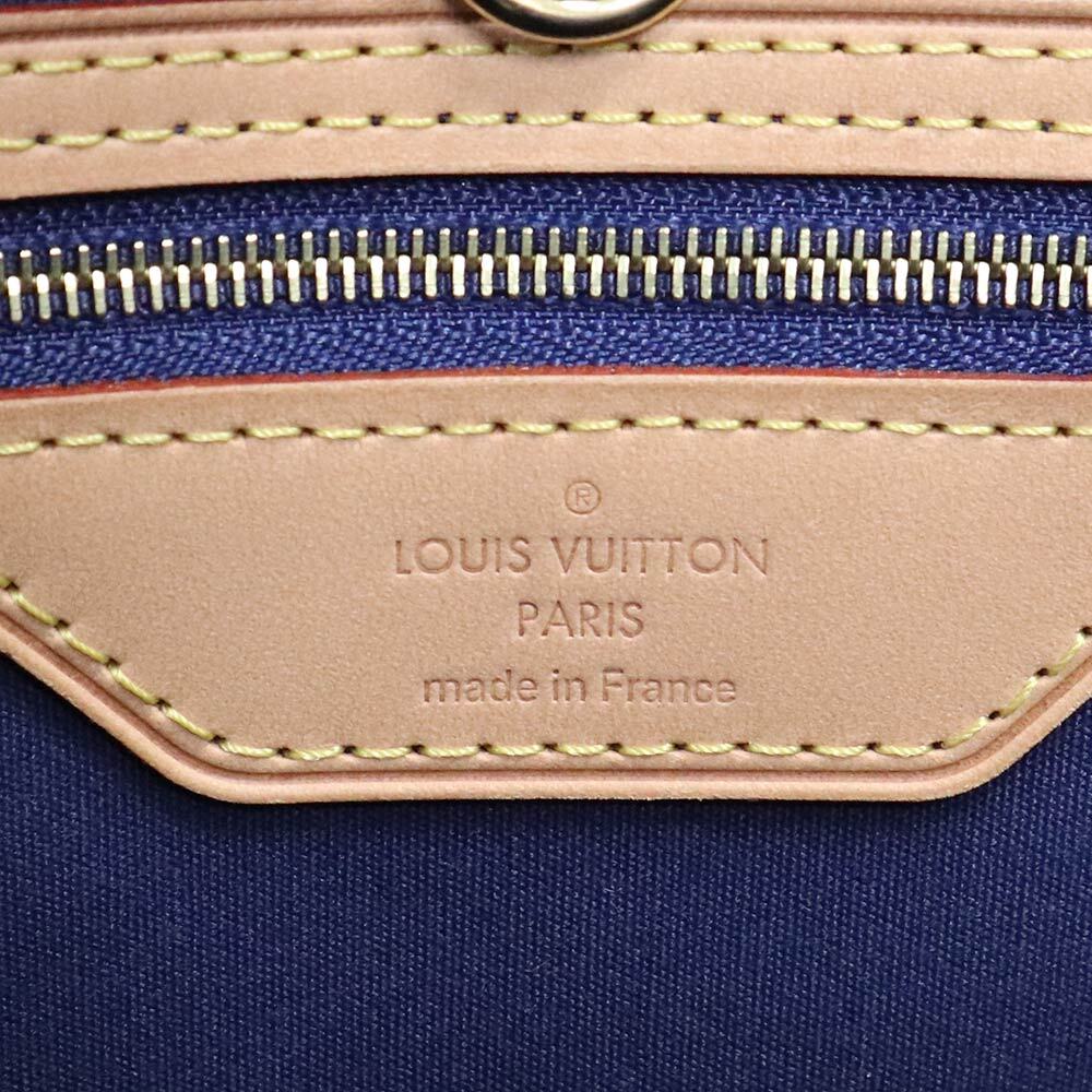 （美品）ルイ ヴィトン LOUIS VUITTON カタリーナ NS ハンドバッグ ヴェルニ レザー モノグラム イカットフラワー 花 グランブルー M90035_画像8