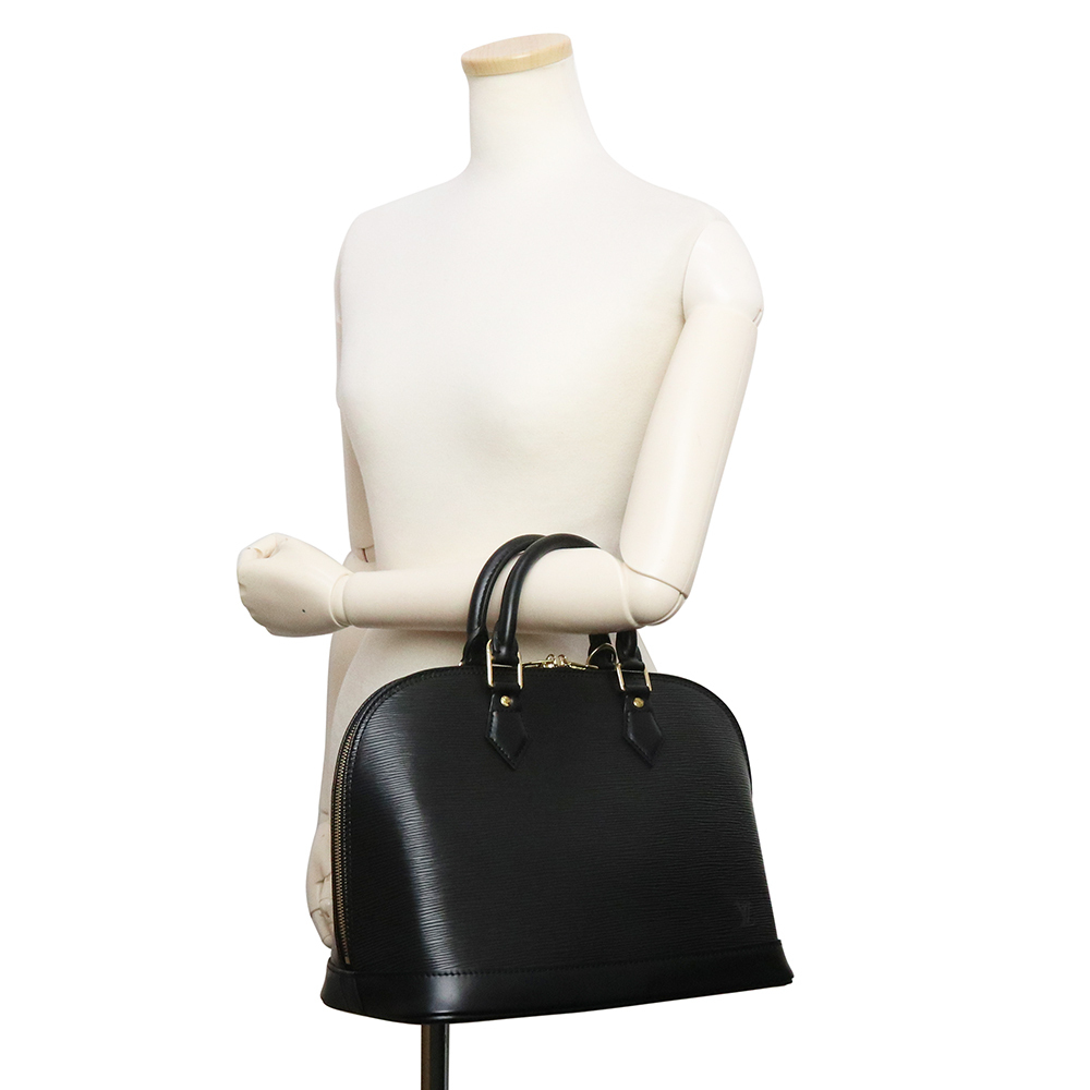 ( не использовался выставленный товар ) Louis Vuitton LOUIS VUITTONarumaPM ручная сумочка epi кожа nowa-ru черный чёрный Gold металлические принадлежности M52142