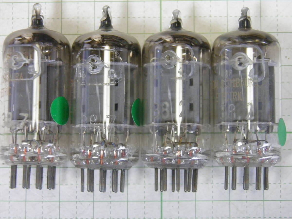 ■真空管：12AX7　高増幅率双三極管（東芝，gm確認済）箱入り4本セット_画像4