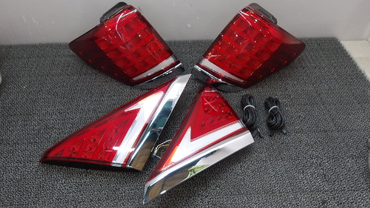  used Toyota Alphard GGH20W Valenti VALENTI JAPAN full LED red lens tail lamp tail light left right set ( shelves 2804-D217)